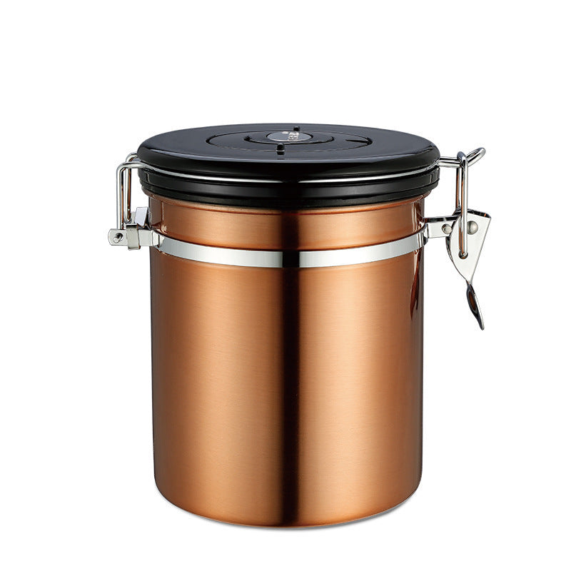 Stainless Steel Airtight Tank Coffee Bean Coffee Powder Preservation Tank