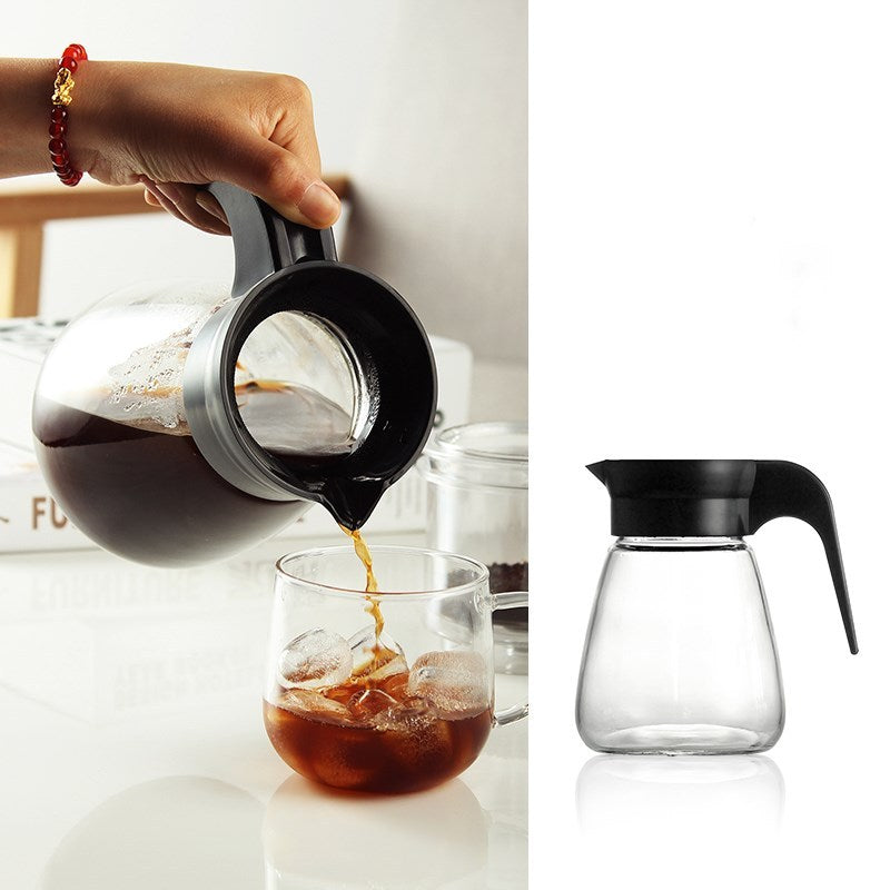 Coffee hand pot drip device without coffee filter