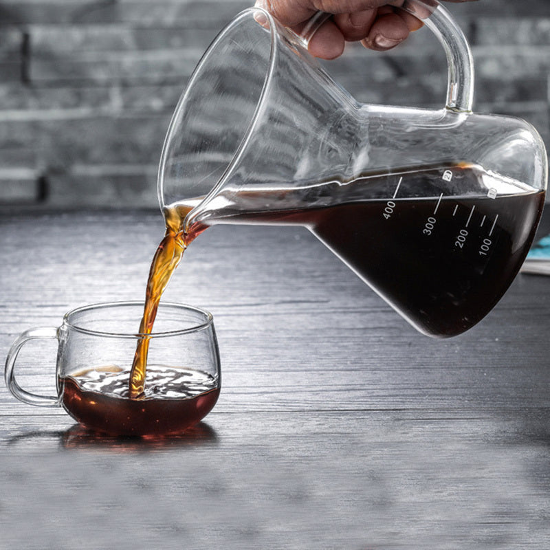 400ml glass hand coffee maker