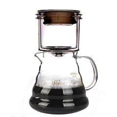 Coffee hand pot drip device without coffee filter