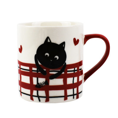 Black Cat Cup Coffee Cup Breakfast Cup