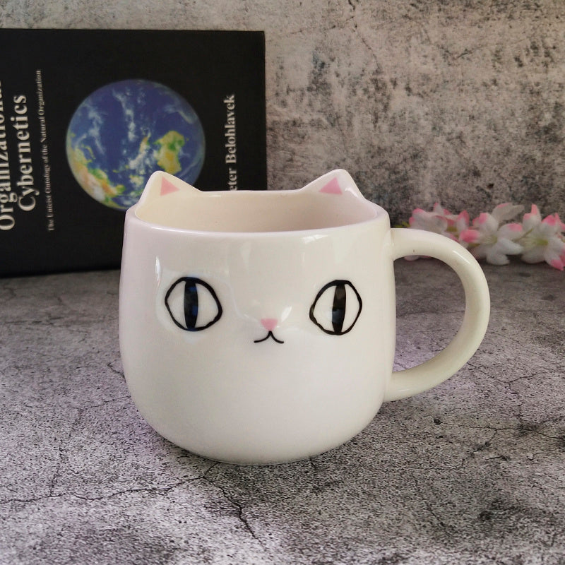 Black Cat Cup Coffee Cup Breakfast Cup